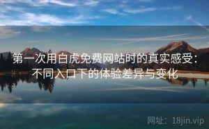 第一次用白虎免费网站时的真实感受：不同入口下的体验差异与变化
