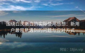 围绕白虎嫩白的实际使用感想：新用户最容易遇到的问题与应对方式
