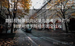 蘑菇视频体验向记录与思考：从打开到使用顺手所经历的全过程