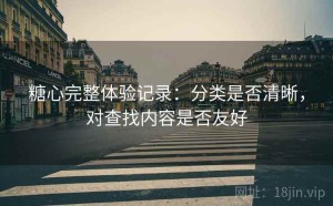 糖心完整体验记录：分类是否清晰，对查找内容是否友好