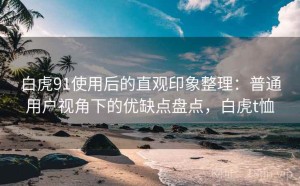 白虎91使用后的直观印象整理：普通用户视角下的优缺点盘点，白虎t恤
