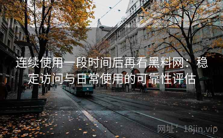 连续使用一段时间后再看黑料网：稳定访问与日常使用的可靠性评估