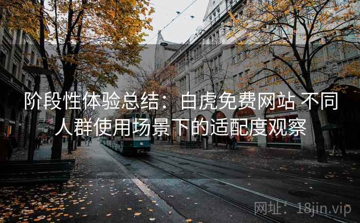 阶段性体验总结：白虎免费网站 不同人群使用场景下的适配度观察