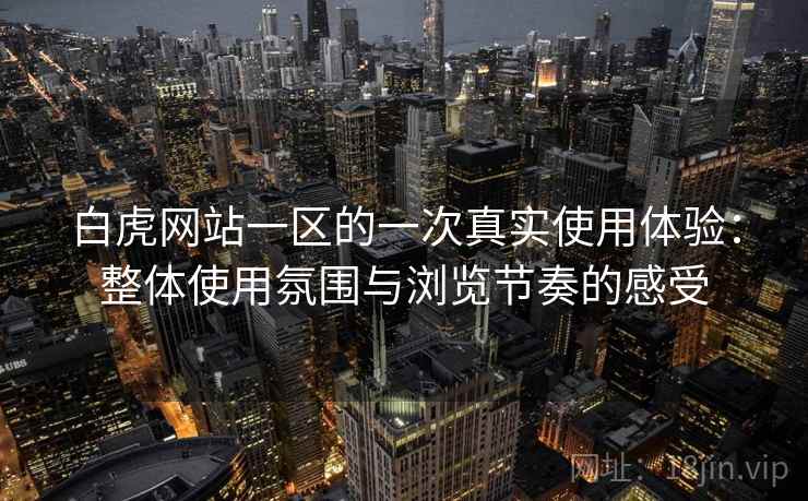 白虎网站一区的一次真实使用体验：整体使用氛围与浏览节奏的感受