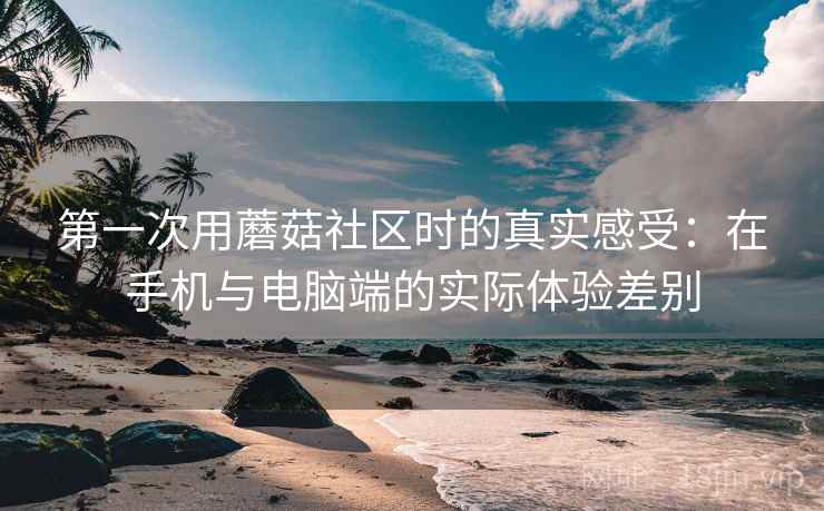 第一次用蘑菇社区时的真实感受：在手机与电脑端的实际体验差别